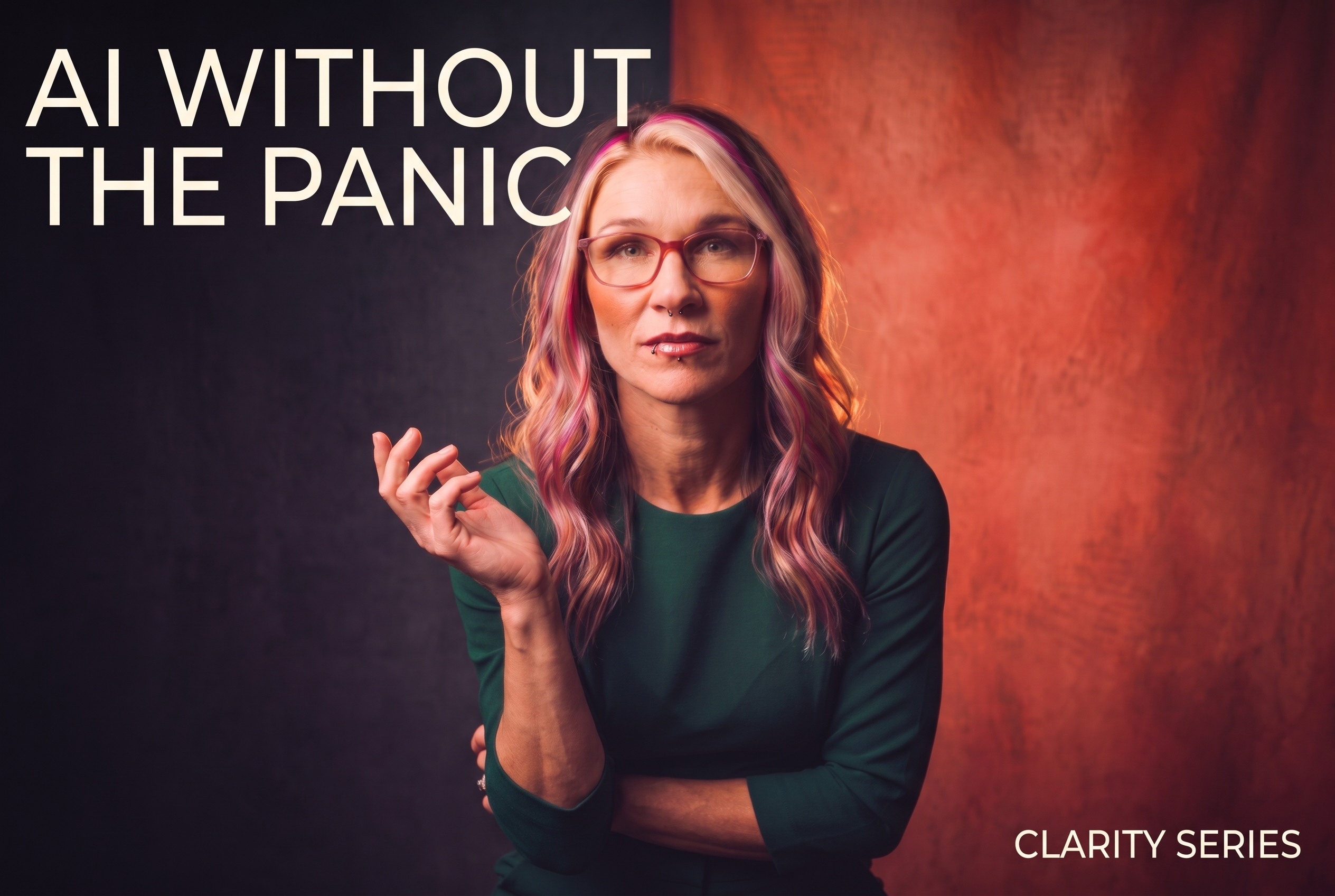 Entrepreneur using AI prompts to get honest about what she is actually building for her business