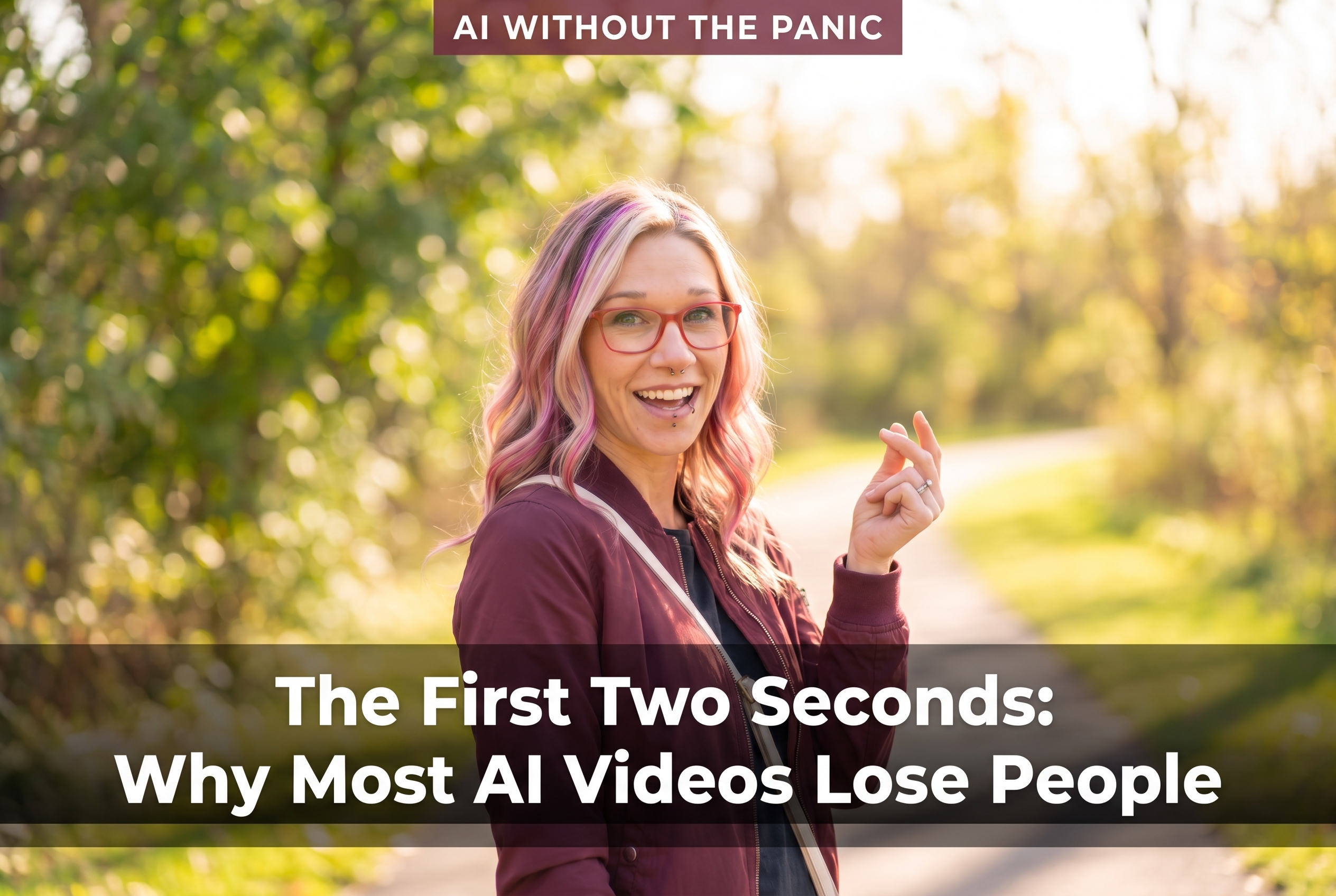 Content creator reviewing AI-generated video hooks on screen, illustrating why the first two seconds decide whether viewers keep watching