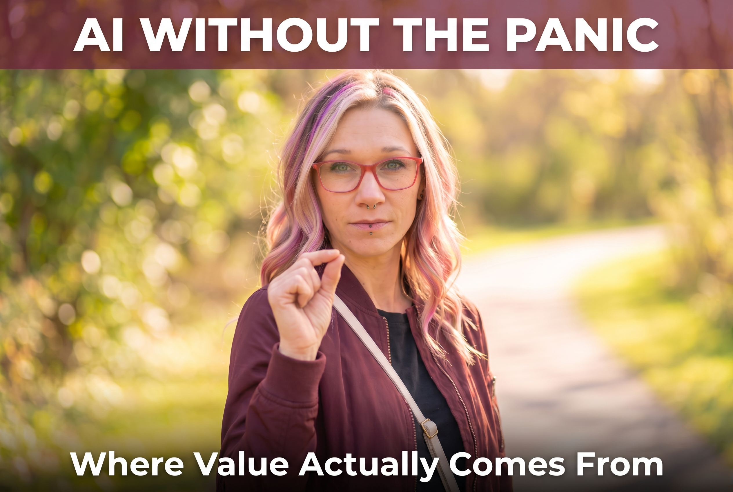 Business owner reflecting on where real value comes from in AI content, beyond just knowing prompts